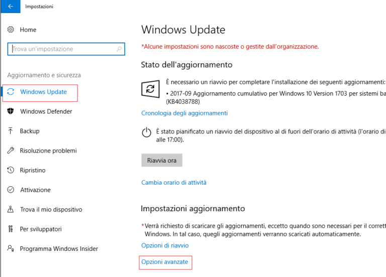 Windows Update L'aggiornamento Non è Stato Fatto